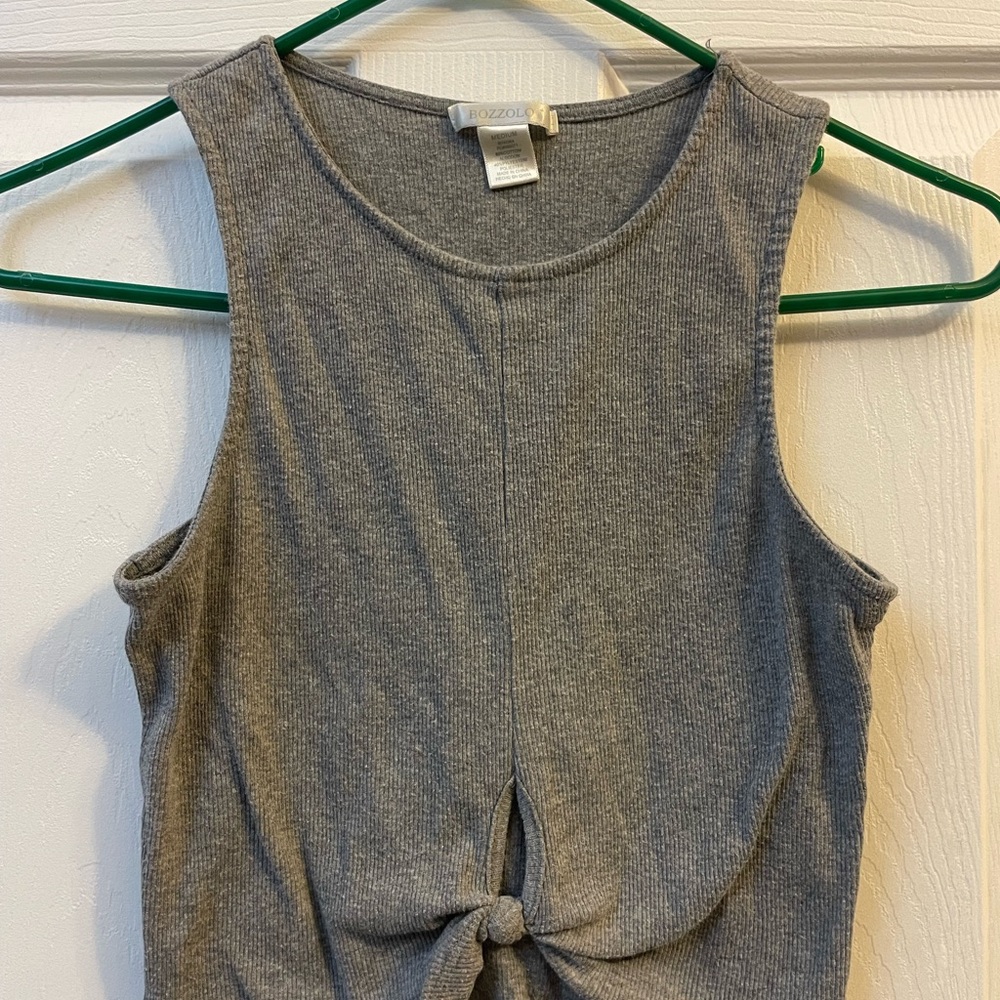Casual Gray Tank Top